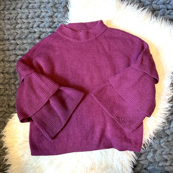 Ruffle Sleeve Sweater - Picture 1 of 5